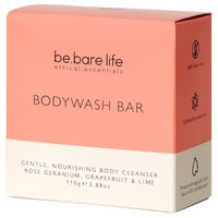 be.bare Rose Geranium, Grapefruit & Lime Bodywash Bar